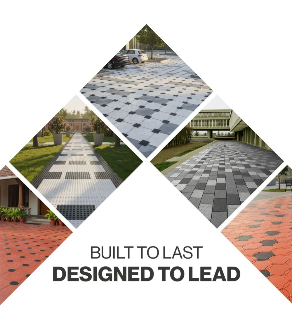 Kerala courtyard in Durocrafts tiles